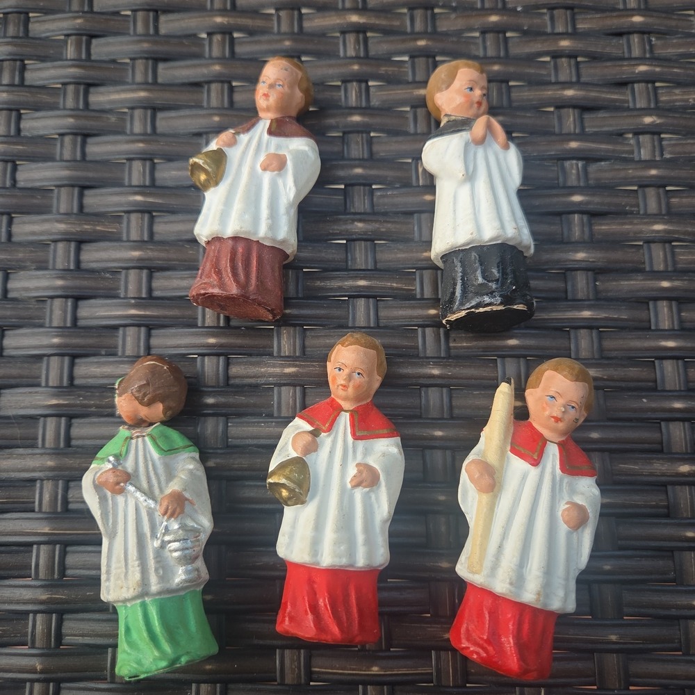 Lot of 5 Gesetzlich Geschutzt Germany Christmas Carolers Singers Alter Boys